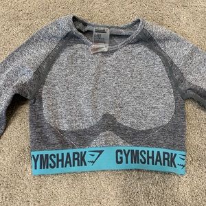 Gymshark crop long sleeve flex top!
